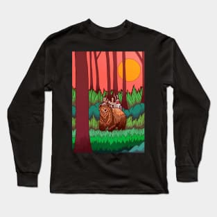 The forest and the bear Long Sleeve T-Shirt